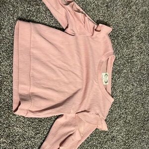 Mia joy Pink Kids Ruffle Sleeve Top